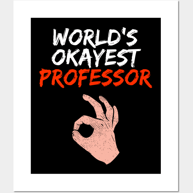 Funny Professor Job Profession Gift Wall Art by Dolde08